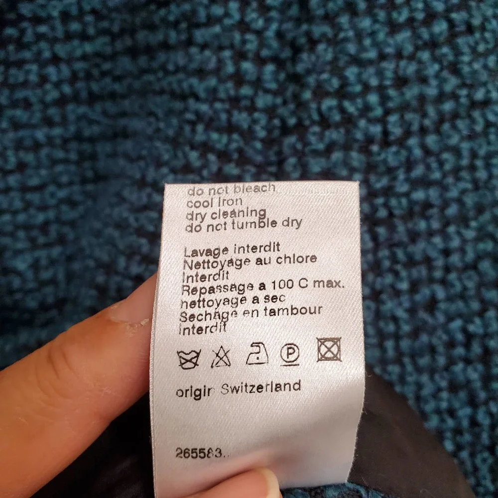 AKRIS PUNTO Emerald Green/Black Textured Buttoned Wool Blend Blazer sz US 8 - Picture 8 of 10